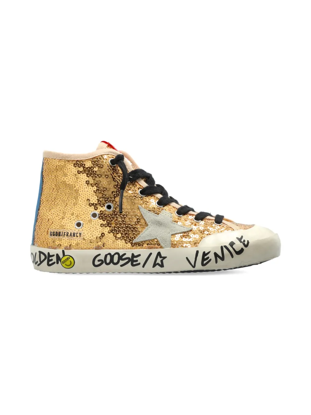 Golden Goose Kids sequin-embellishment star-patch sneakers - Goud