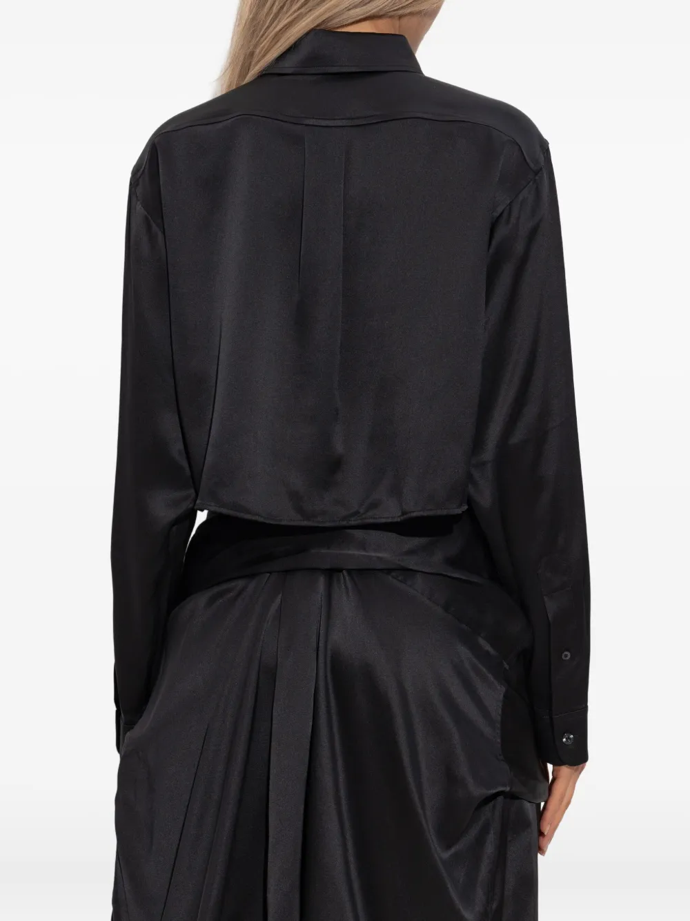 Alexander Wang Patch-pocket Shirt In Black