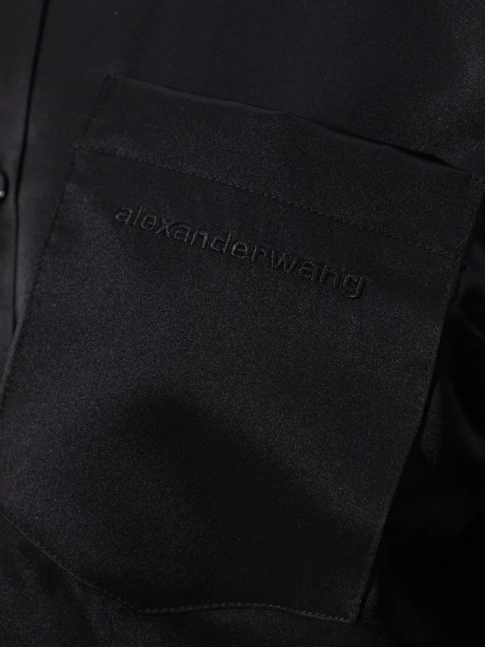 Alexander Wang Patch-pocket Shirt In Black