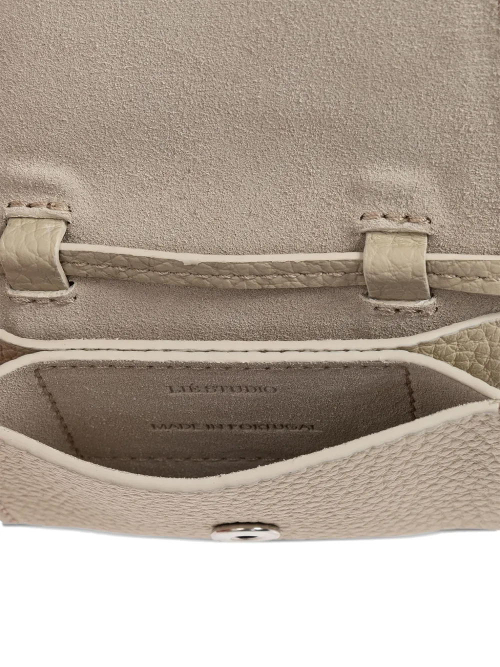 Lie Studio Leather Mini Bag In Neutral