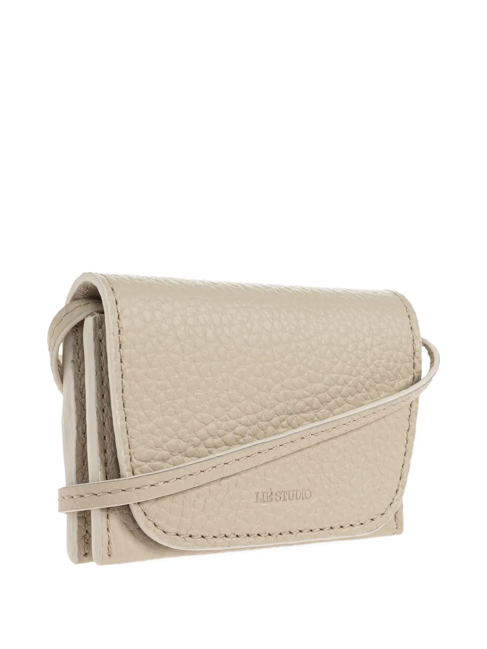 Lie Studio Leather Mini Bag In Neutral