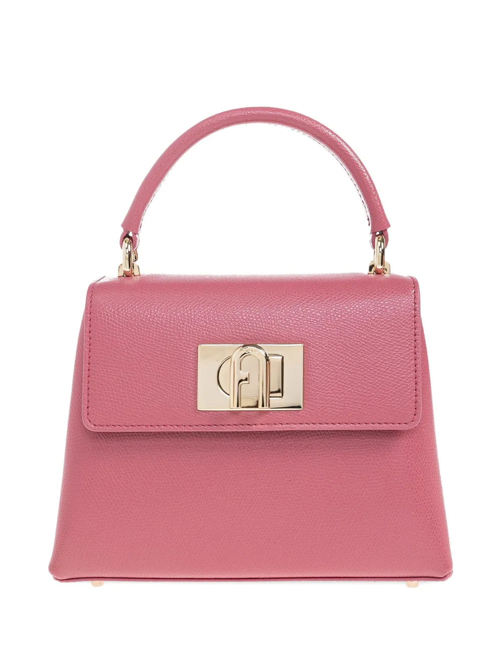 Furla top-handle lock tote bag - ピンク Furla top-handle lock tote bag - ピンク