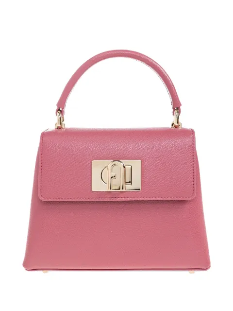 Furla top-handle lock tote bag