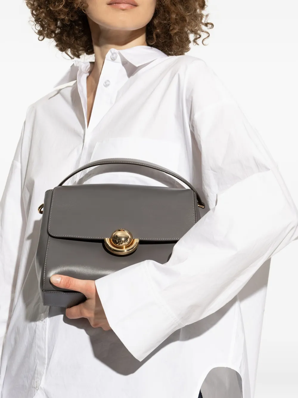 Furla Domus top-handle tote bag - Grijs