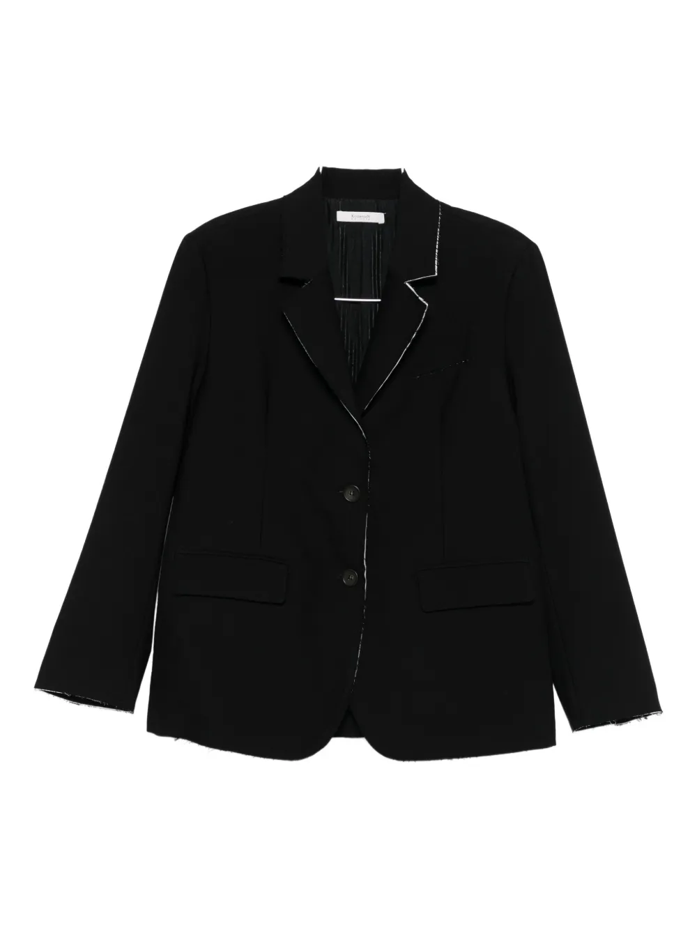 Kristensen Du Nord Single-breasted Blazer In Black