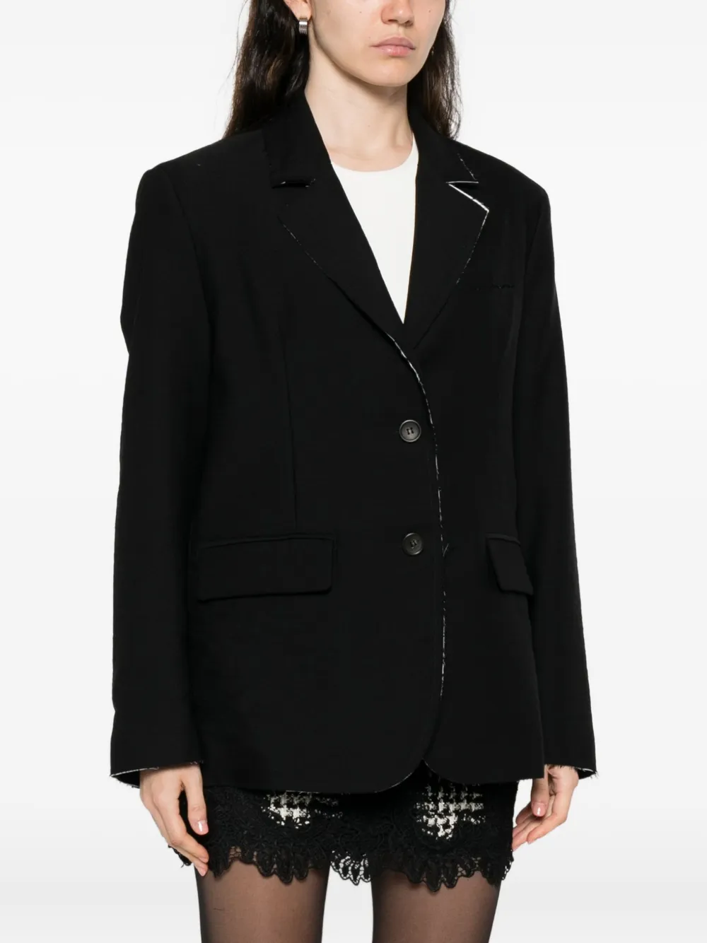 Kristensen Du Nord Single-breasted Blazer In Black