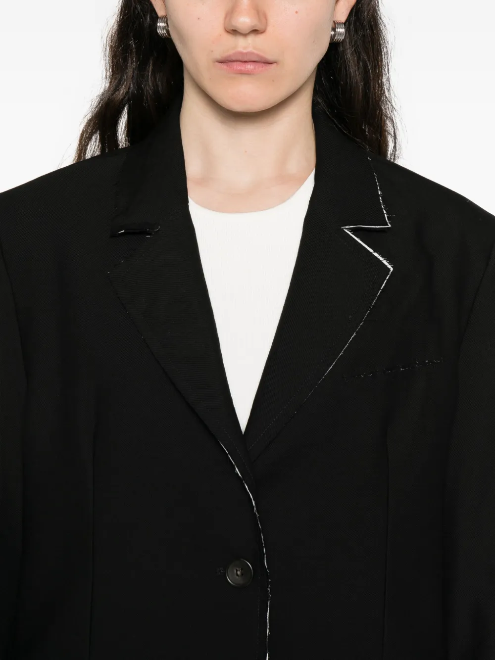 Kristensen Du Nord Single-breasted Blazer In Black