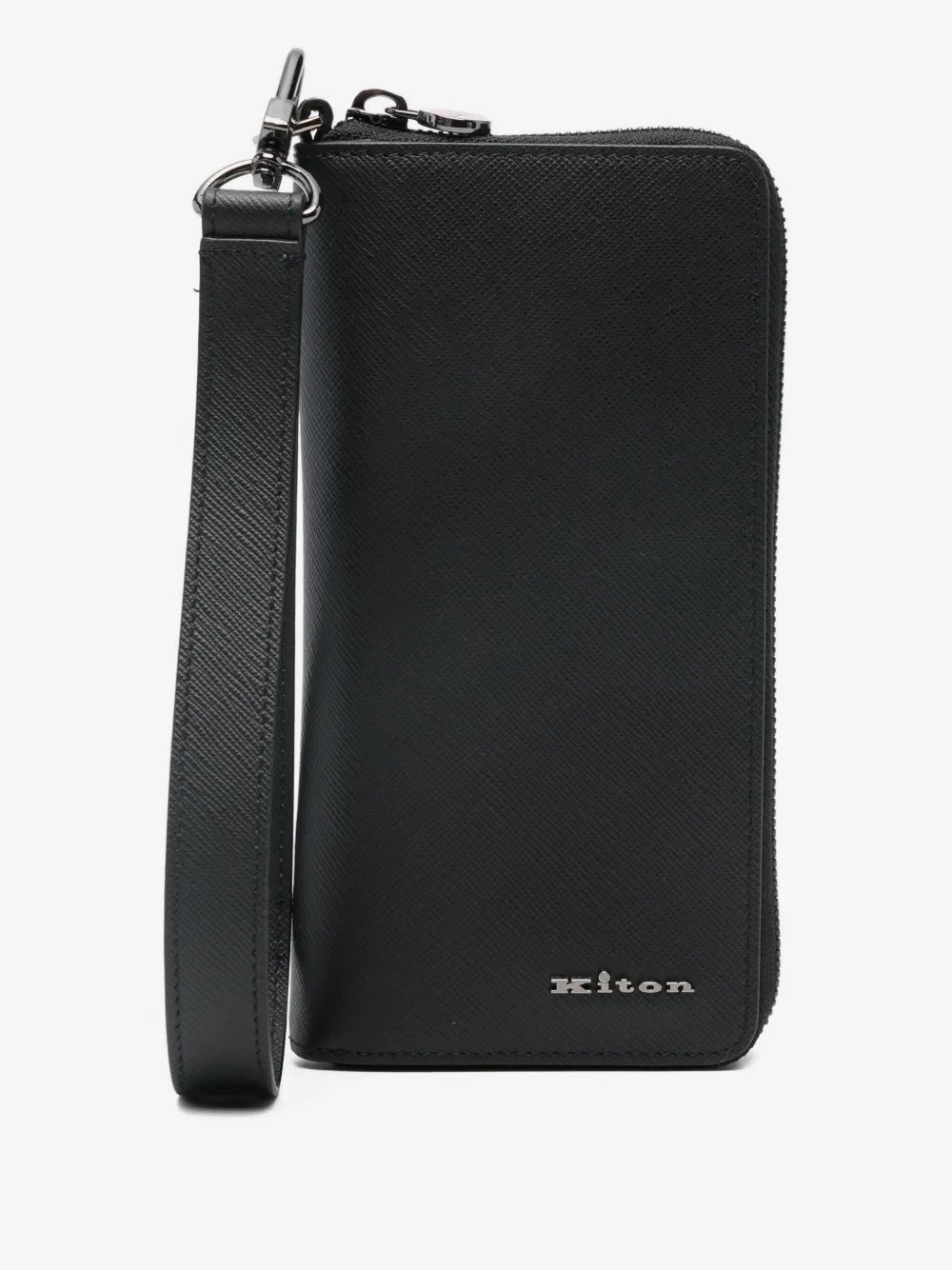Kiton zip-around leather wallet | Black | Image 1