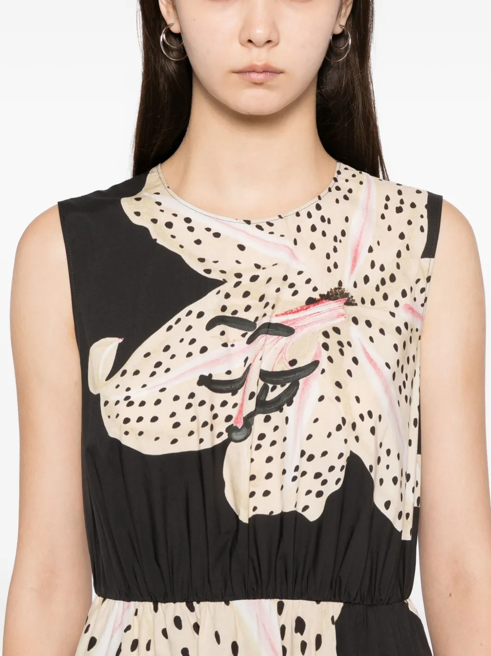 Giambattista Valli Jurk met bloemenprint Grijs