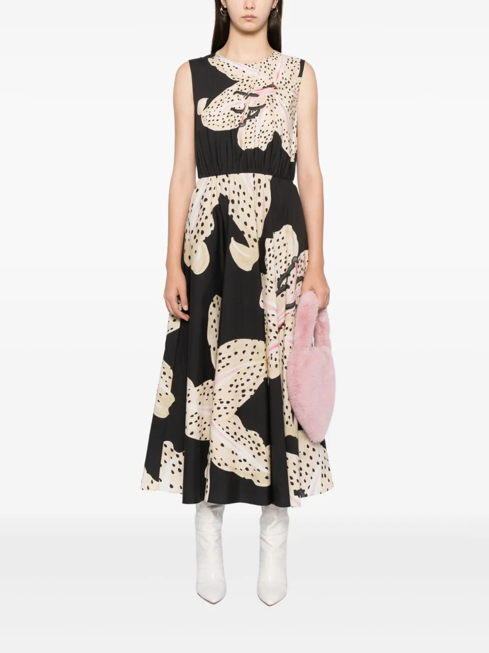 Giambattista Valli Jurk met bloemenprint - Grijs