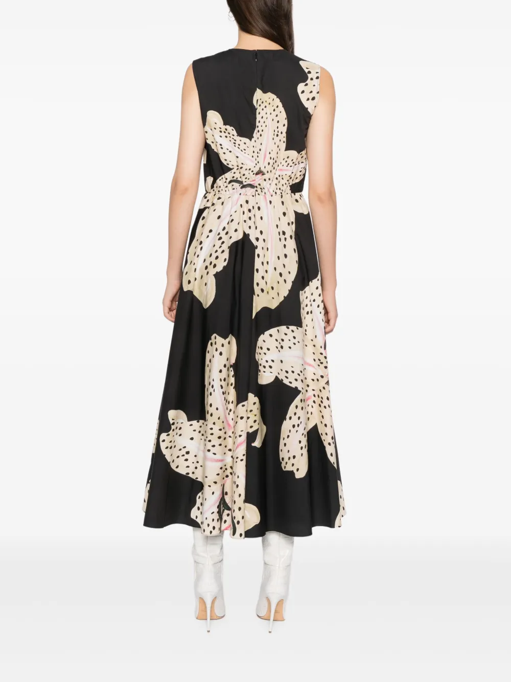 Giambattista Valli Jurk met bloemenprint Grijs