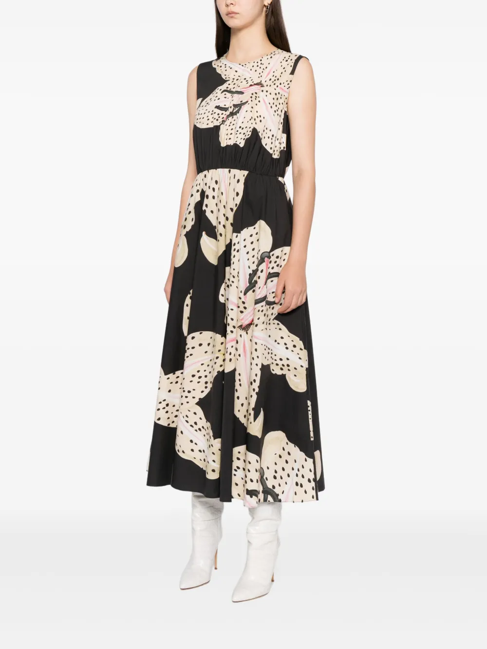 Giambattista Valli Jurk met bloemenprint Grijs