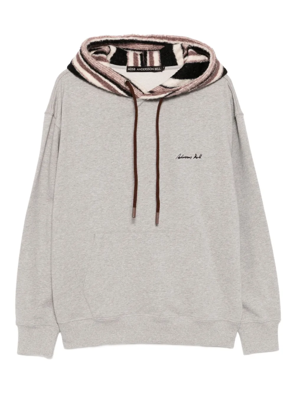 Andersson Bell logo-embroidered hoodie | Grey | Image 1