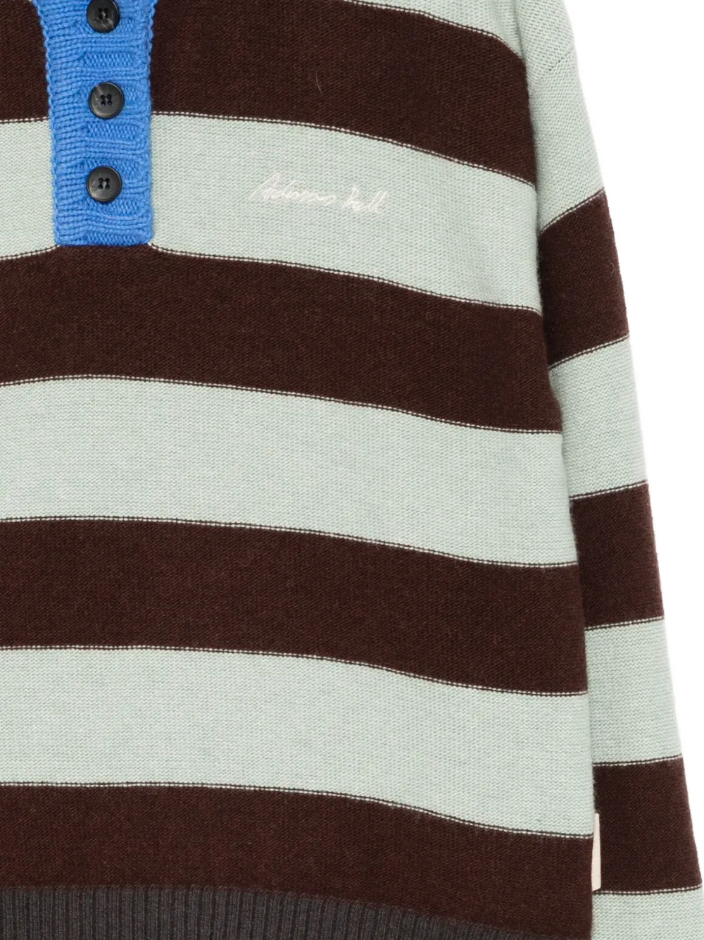 Andersson Bell Logo-embroidered Polo Top In Multi