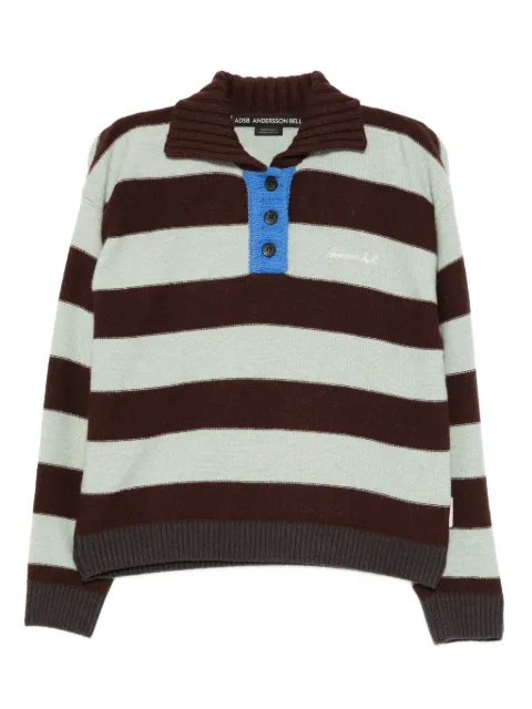 Andersson Bell logo-embroidered polo top