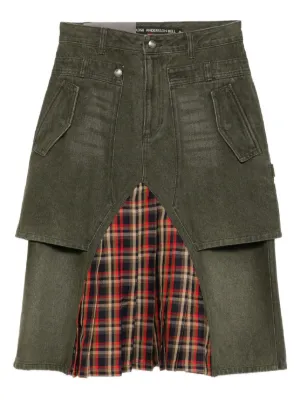 Sacai ベルテッド デニムスカート | ブルー | FARFETCH JP