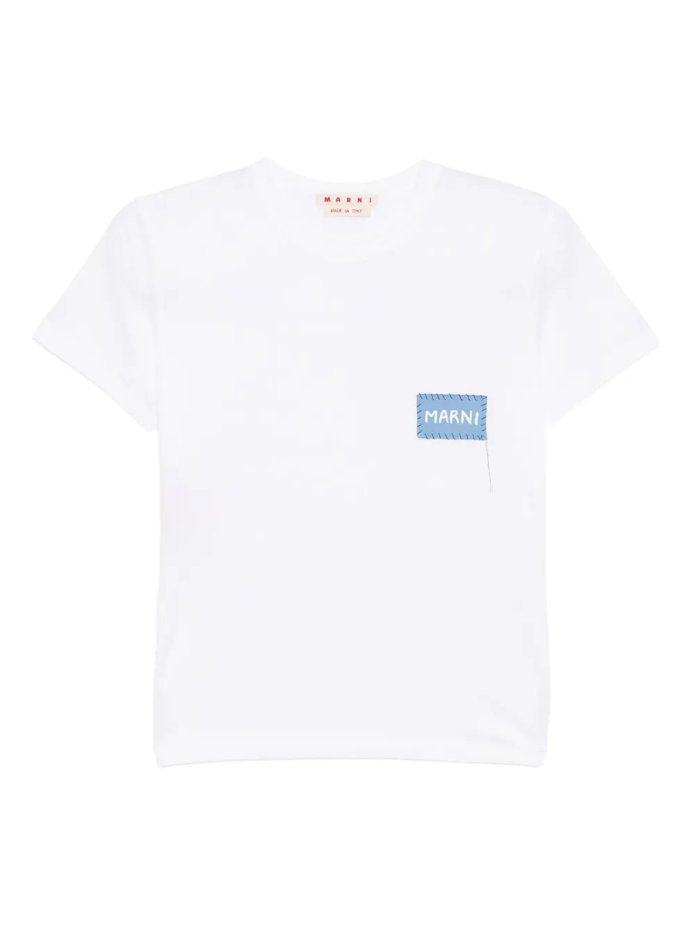 Marni logo-patch T-shirt | White | Image 1