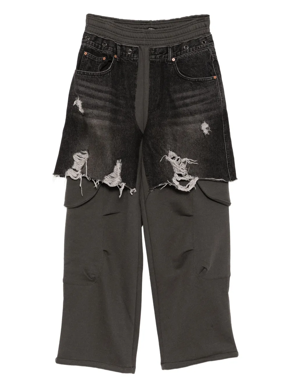 Andersson Bell denim-inset trousers | Black | Image 1