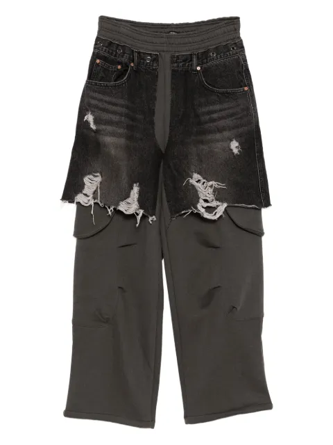 Andersson Bell denim-inset trousers