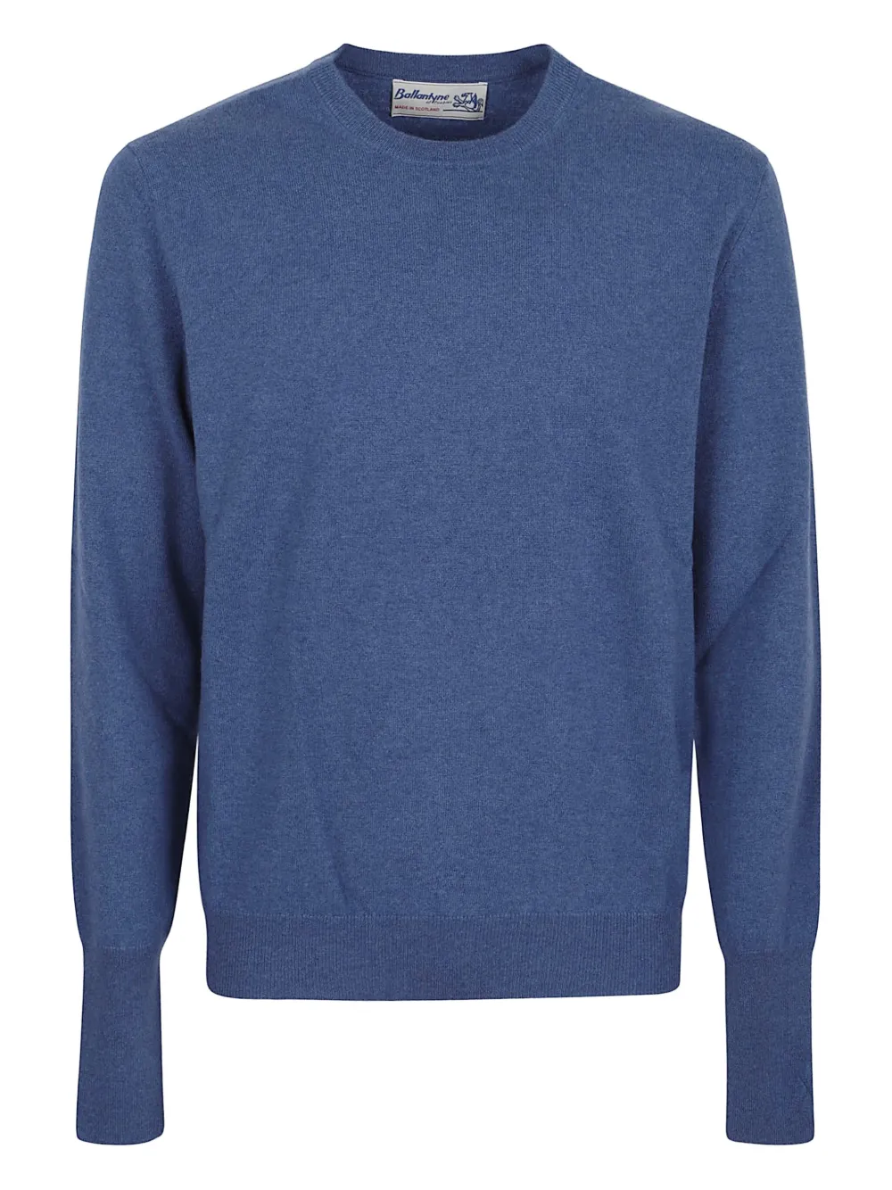 Ballantyne Round Neck Pullover In Blue