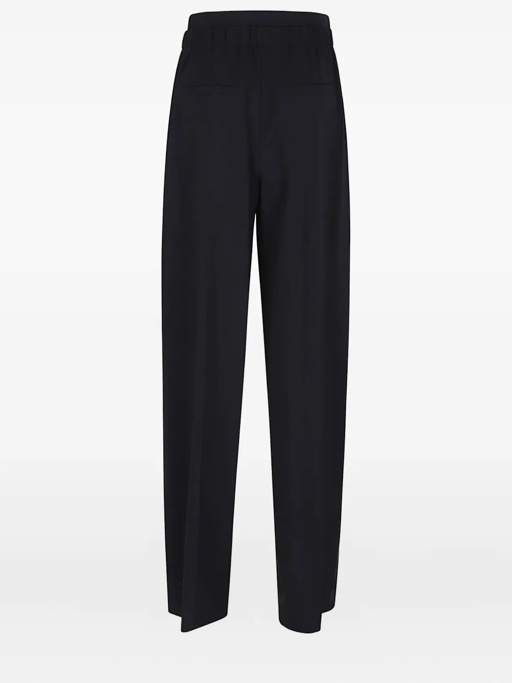 Max Mara Broek met elastische taille - Zwart