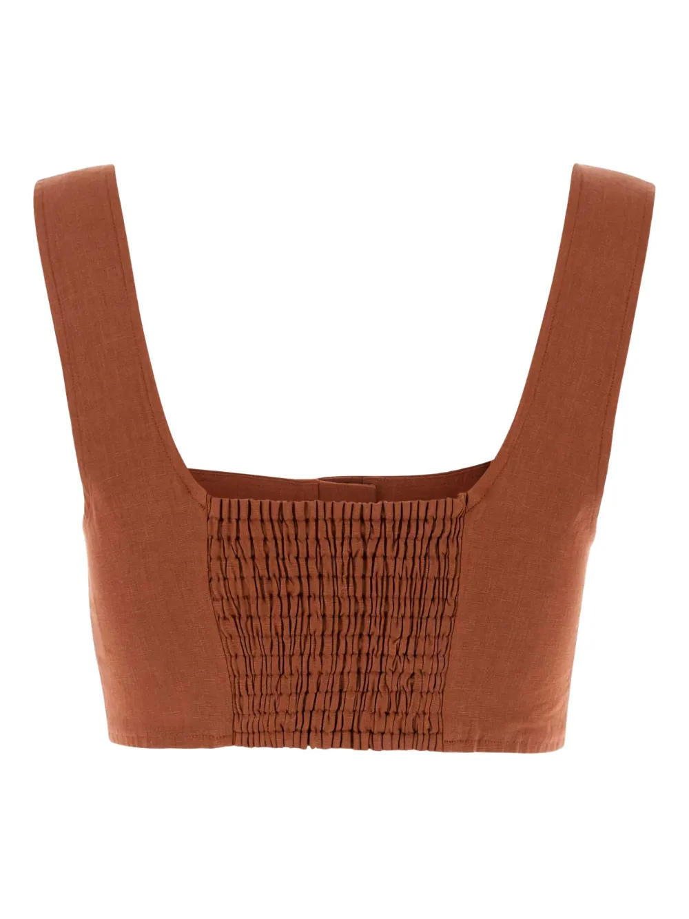 Le Kasha square-neck linen top | Vests & Tank Tops | Image 2