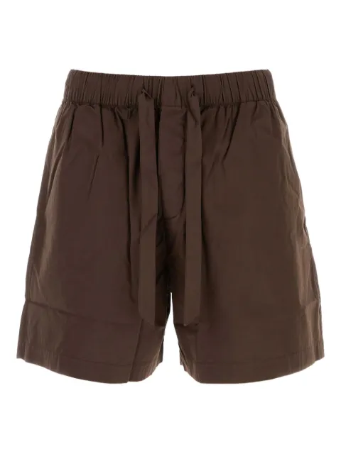 TEKLA poplin-cotton drawstring shorts