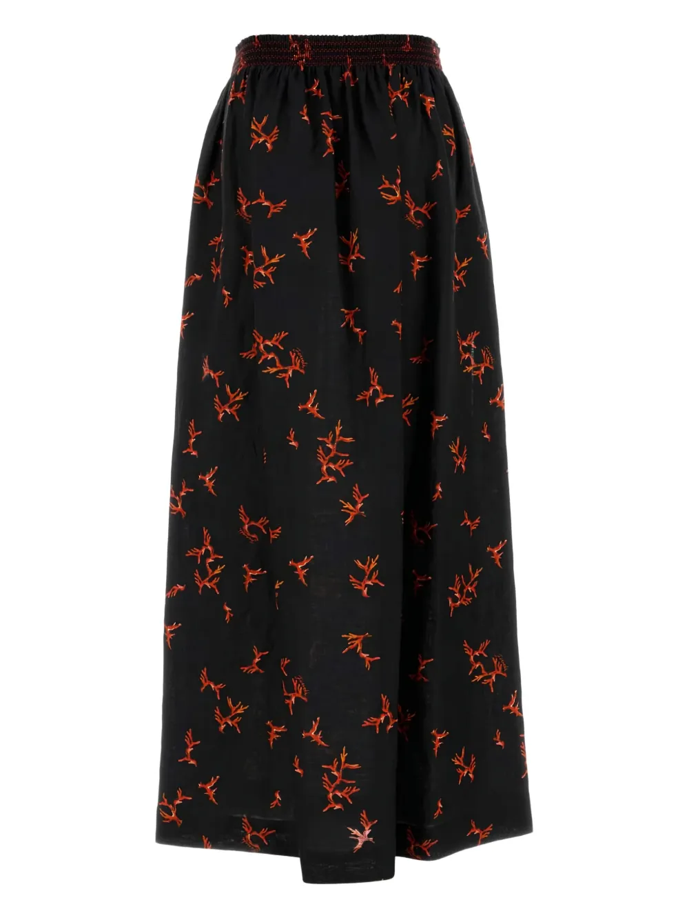 FENDI printed elastic-waist skirt - Zwart