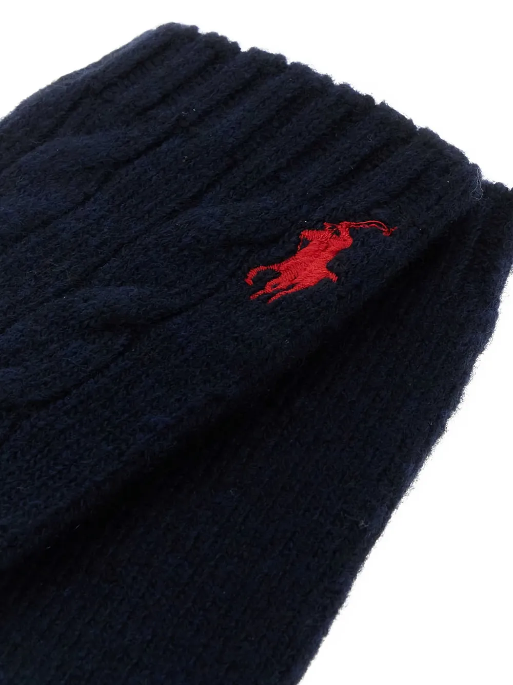 Polo Ralph Lauren cable-knit fingerless gloves - Blauw
