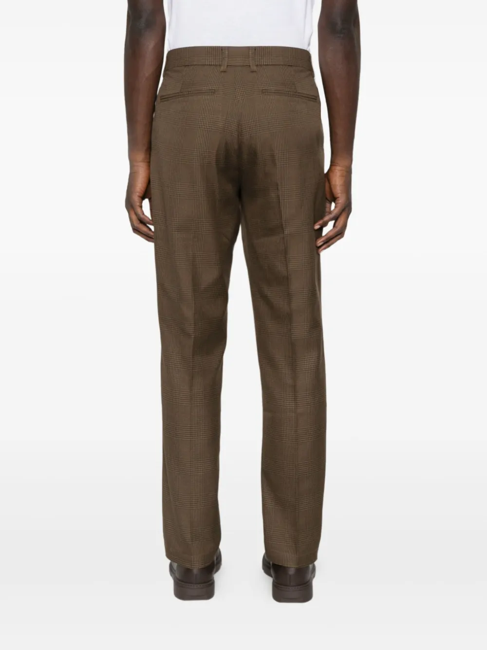 Les Deux Checked Houndstooth Trousers In Blue