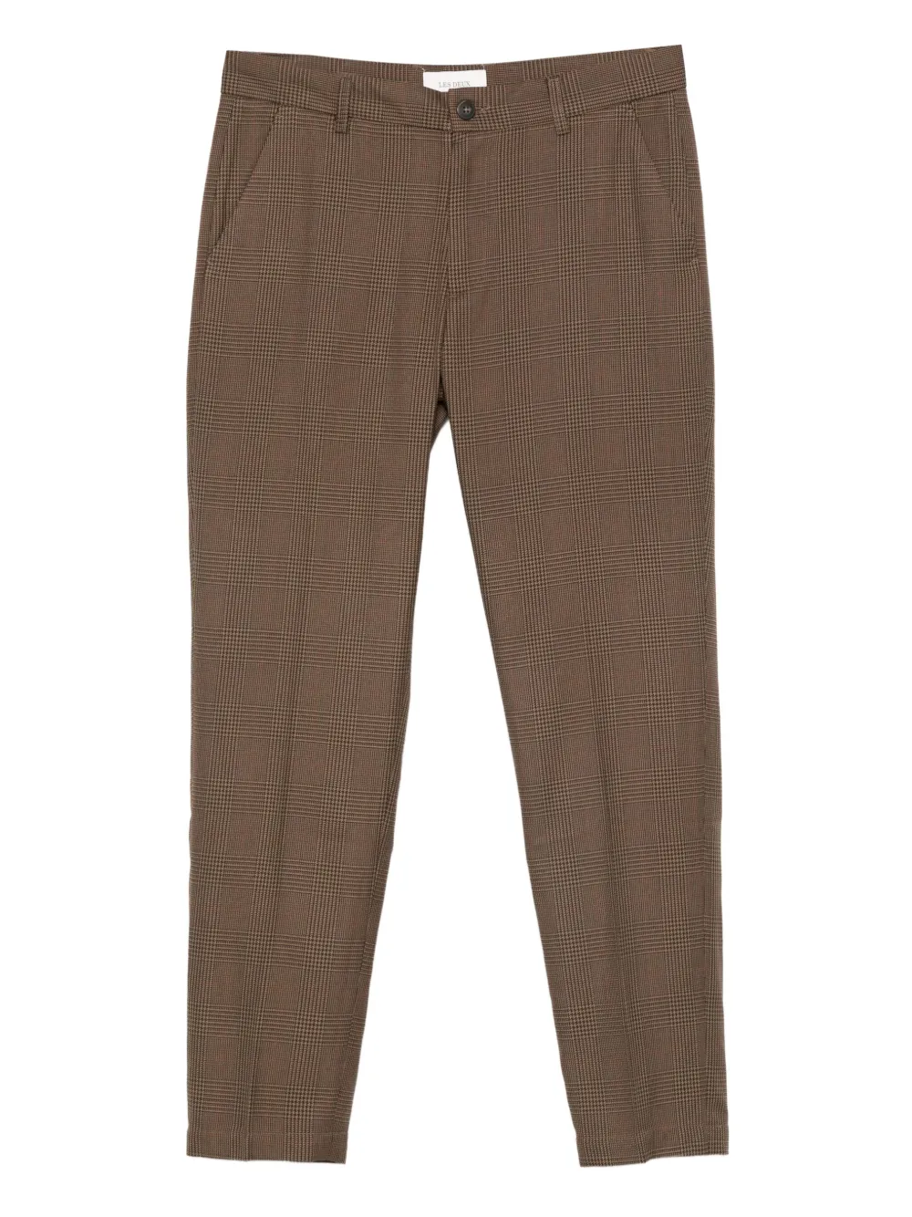 Les Deux checked houndstooth trousers | Brown | Image 1