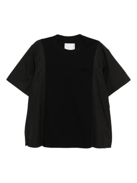 sacai panelled T-shirt