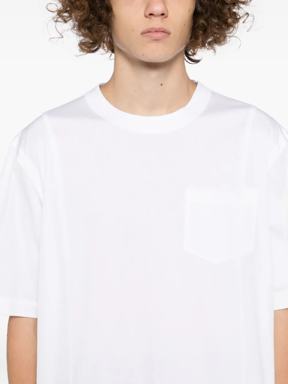 sacai Katoenen T-shirt Wit