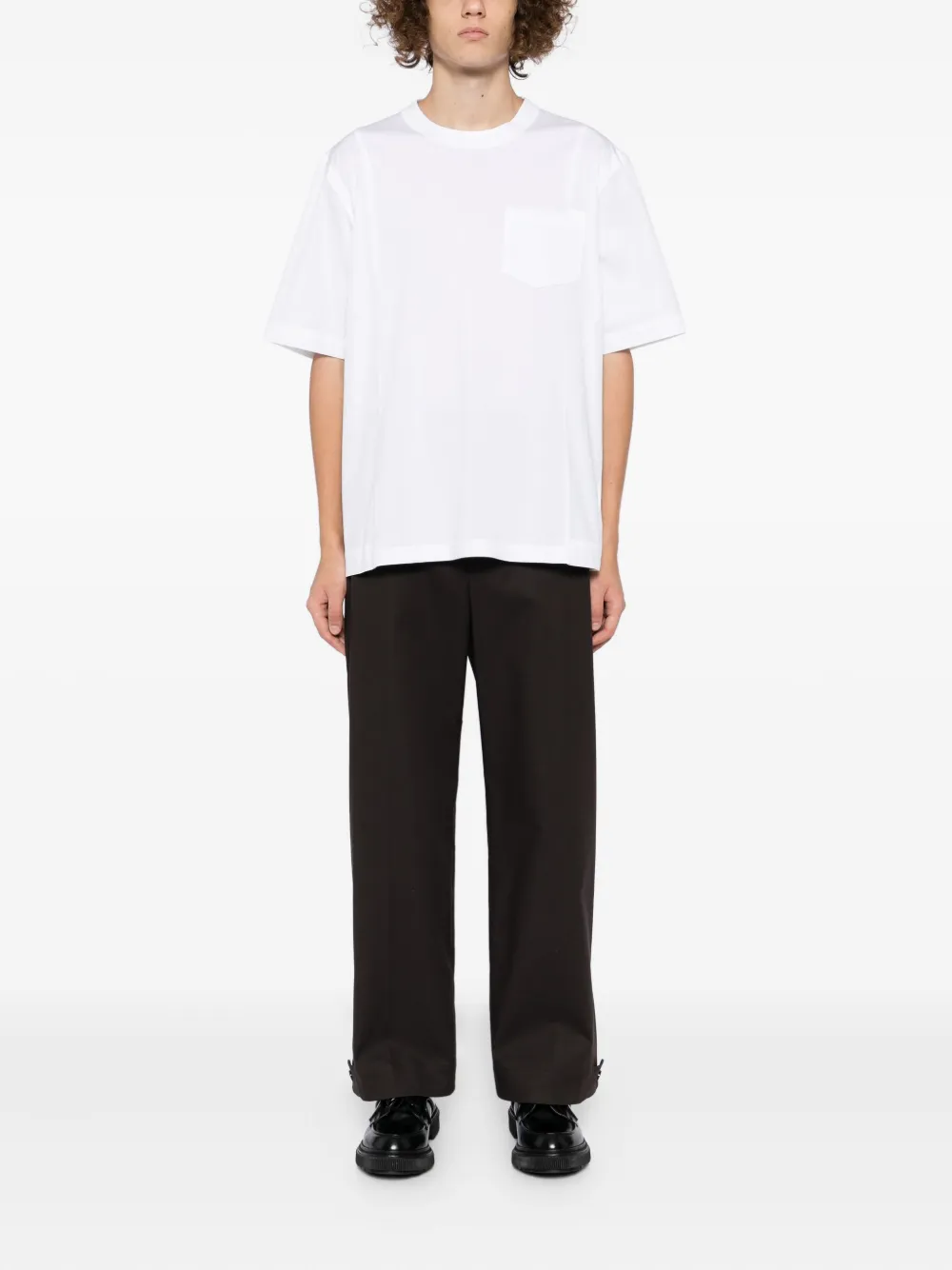 Sacai cotton T-shirt - Wit