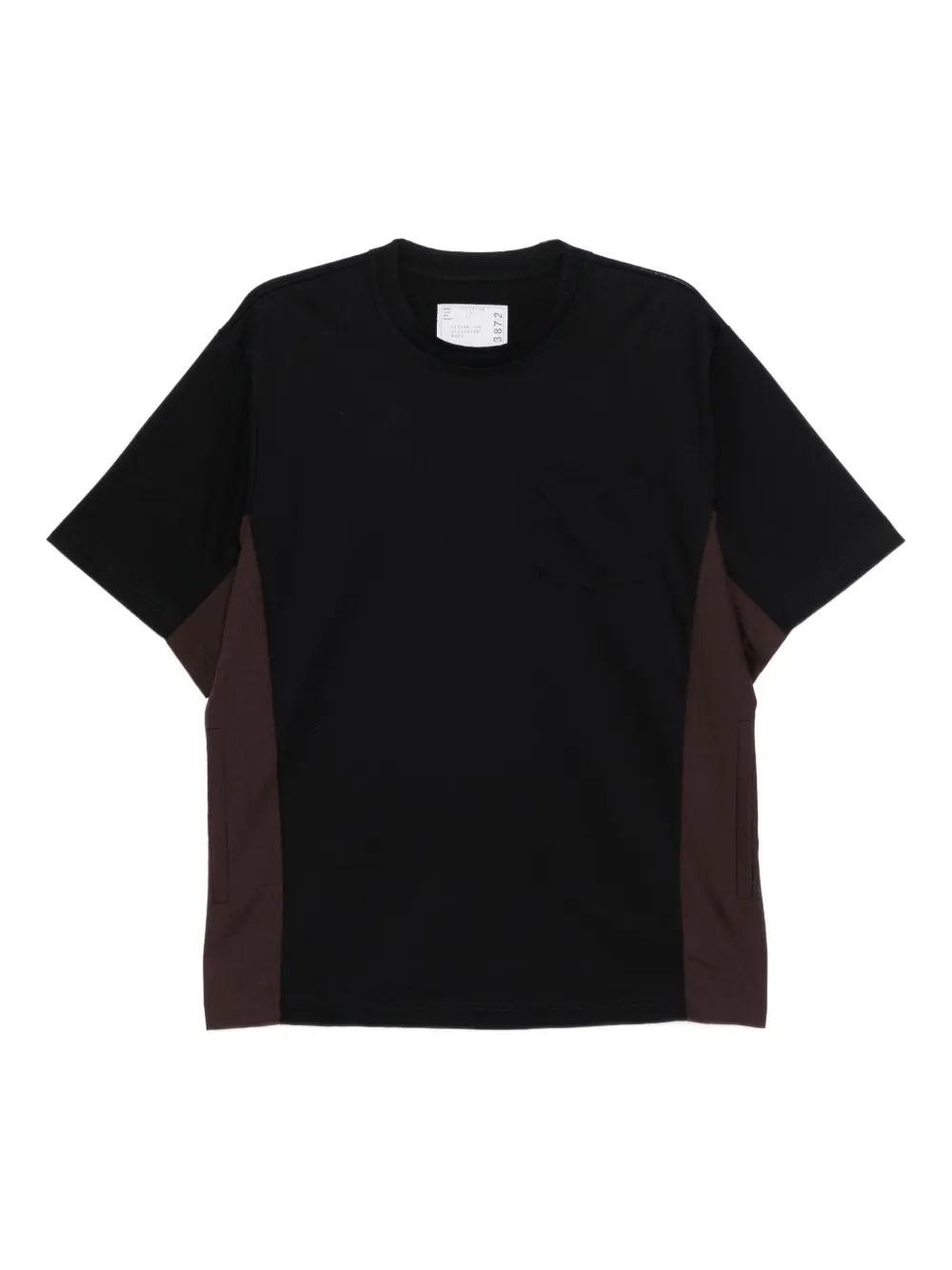 sacai playera con paneles | negro | Image 1