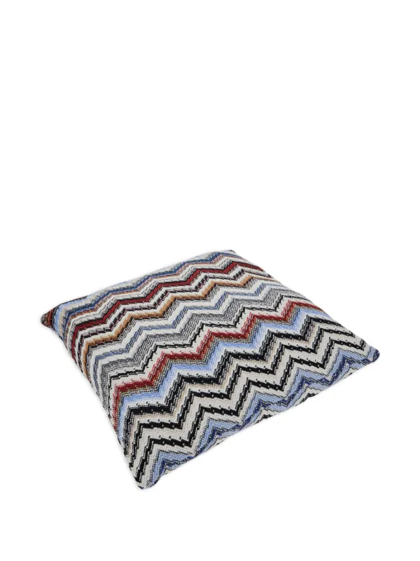 Missoni Home ジグザグパターン クッション 40cm x 40cm | ホワイト