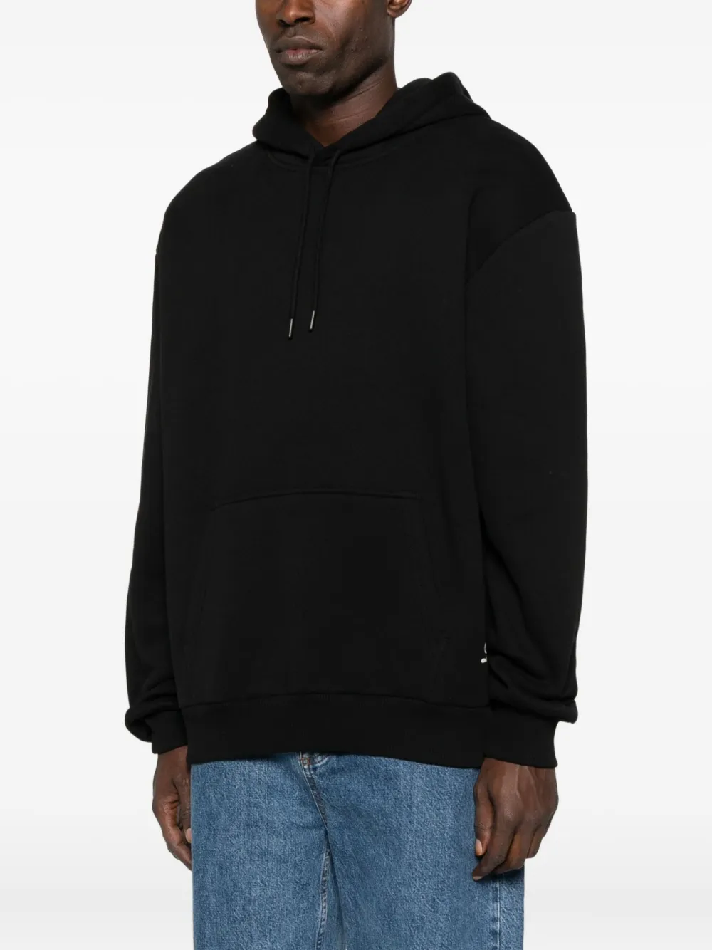 Les Deux Hoodie met geborduurd logo Zwart