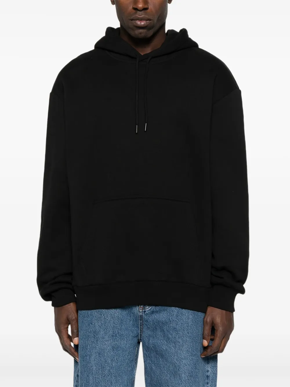 Les Deux Hoodie met geborduurd logo Zwart