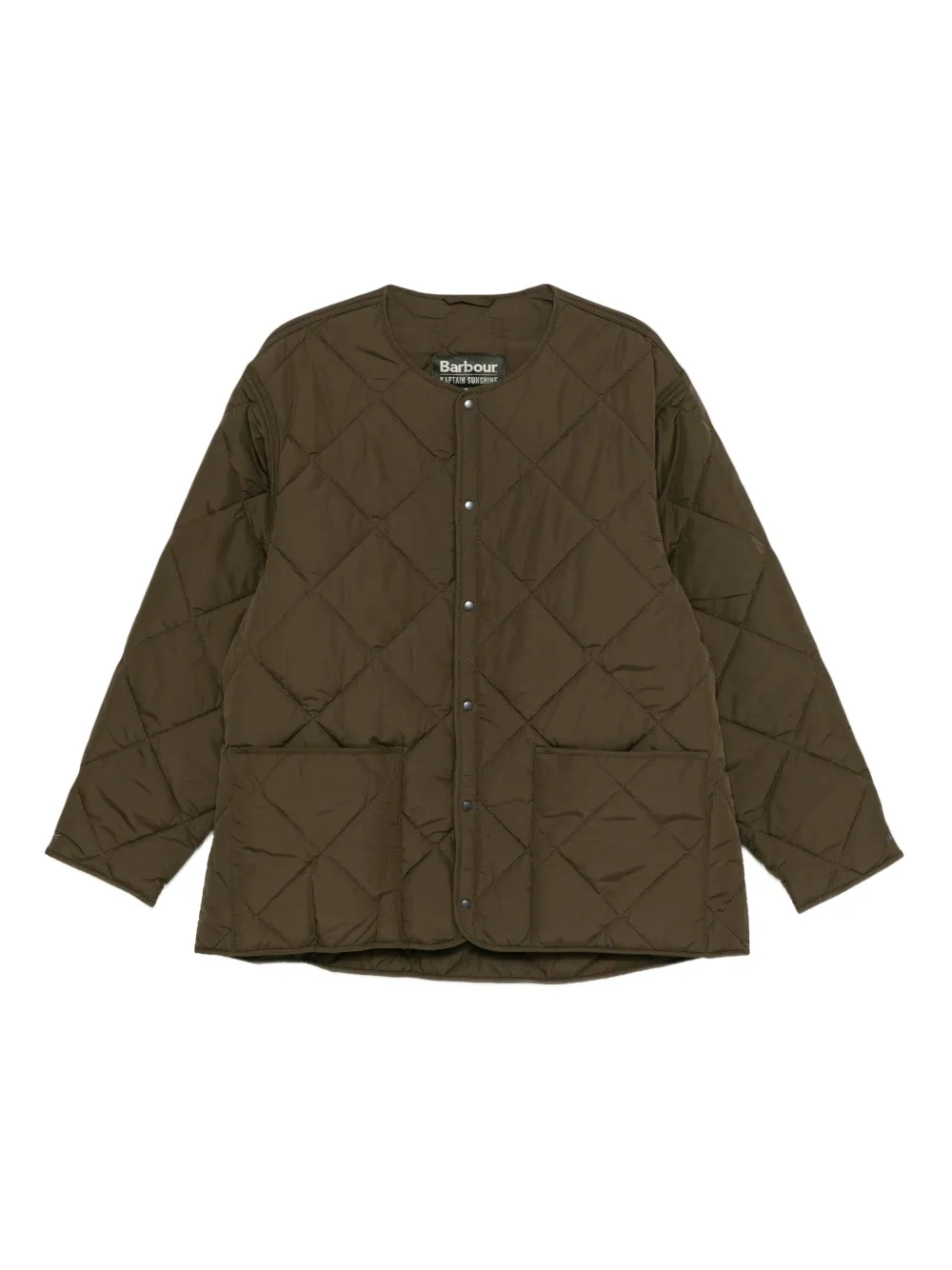 Kaptain Sunshine x Barbour quilted jacket | Green | Image 1
