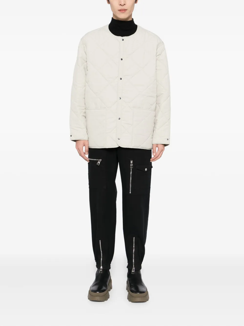 Kaptain Sunshine x Barbour quilted jacket | Down Jackets | Image 2