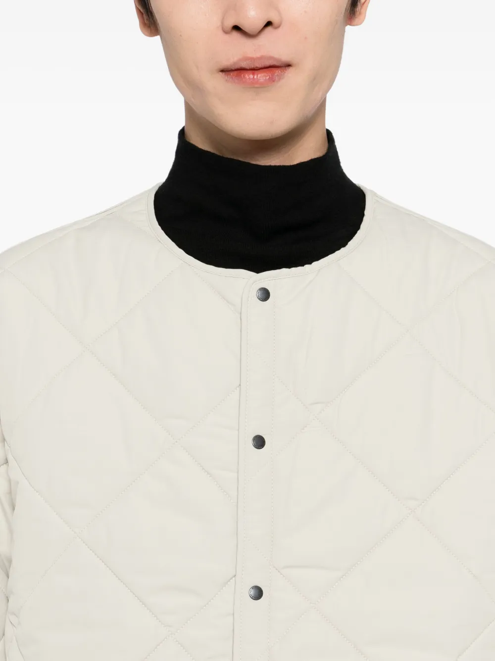 Kaptain Sunshine x Barbour gewatteerd jack Beige