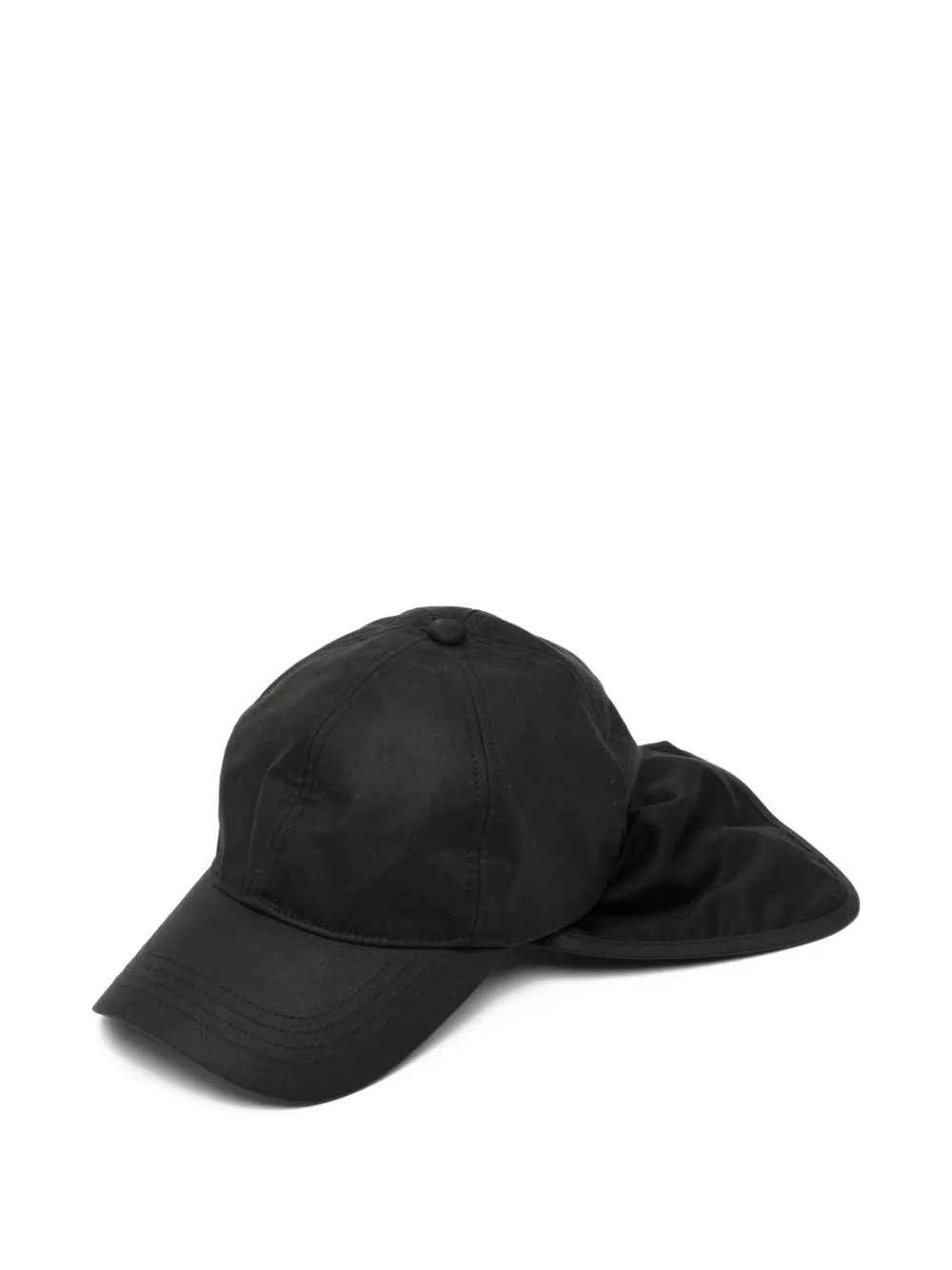 Kaptain Sunshine x Barbour Caped cap | Black | Image 1