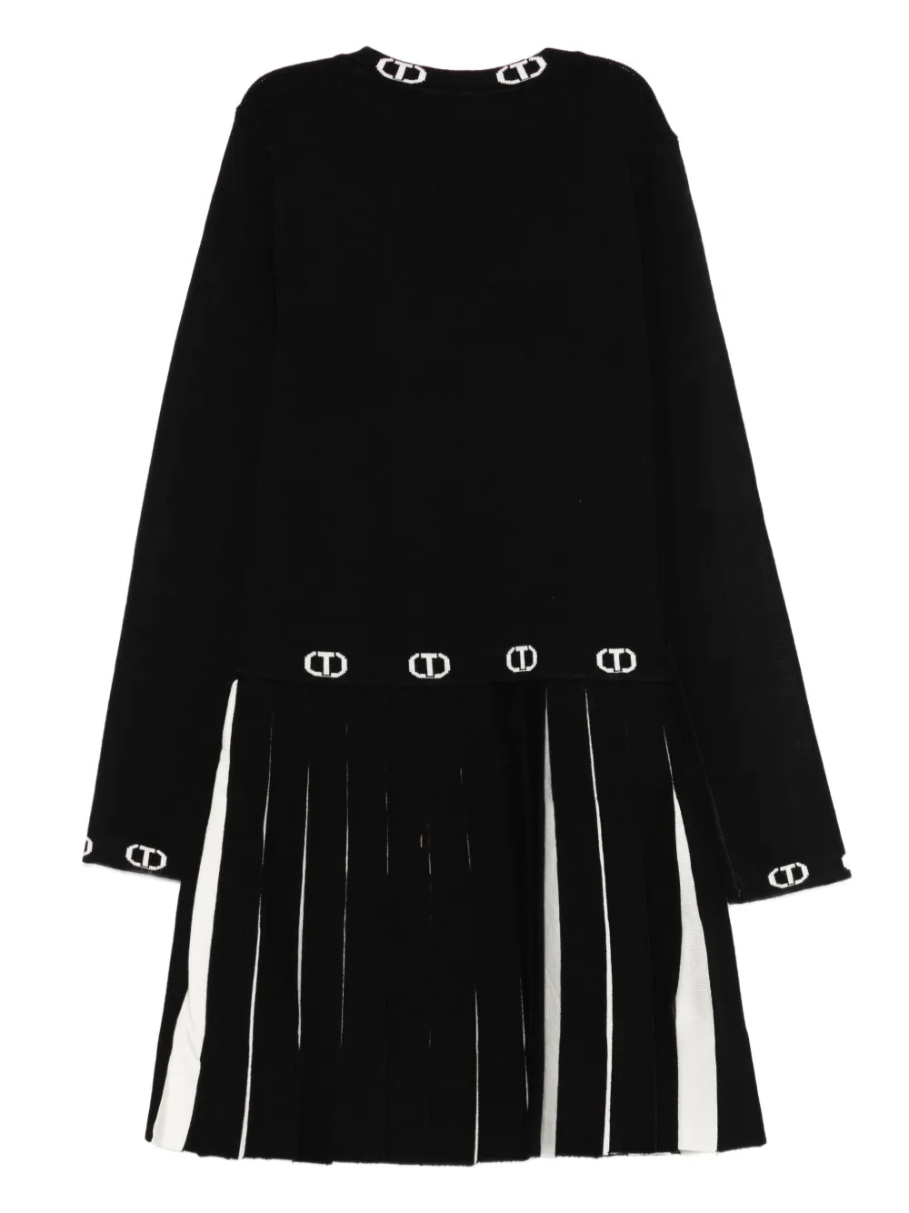 TWINSET Kids pleated-hem logo-detail dress | Girls Casual Dresses | Image 2