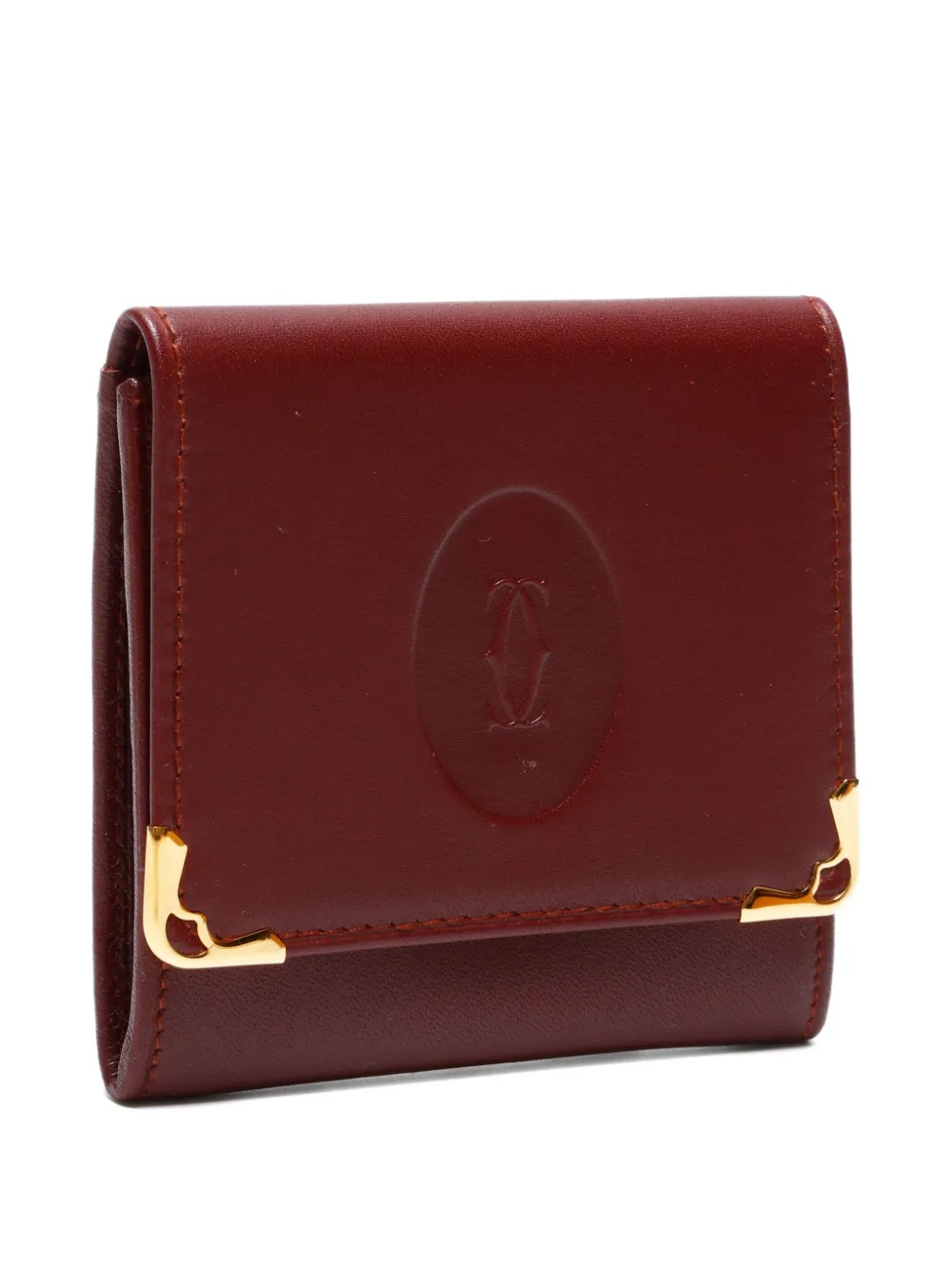 Pre-owned Cartier 1990s-2010s Must De Coin Purse In Red