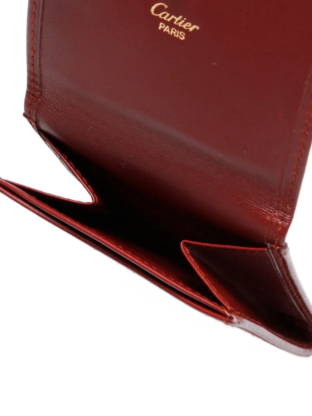 Pre-owned Cartier 1990s-2010s Must De Coin Purse In Red