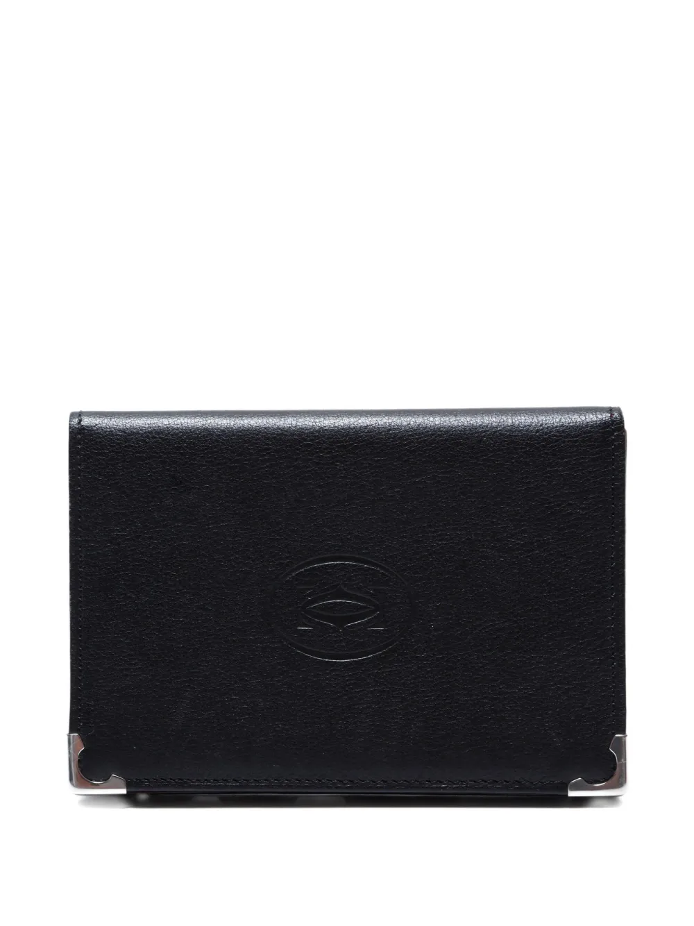 Pre-owned Cartier 2000-2015 Leather Cardholder In Black