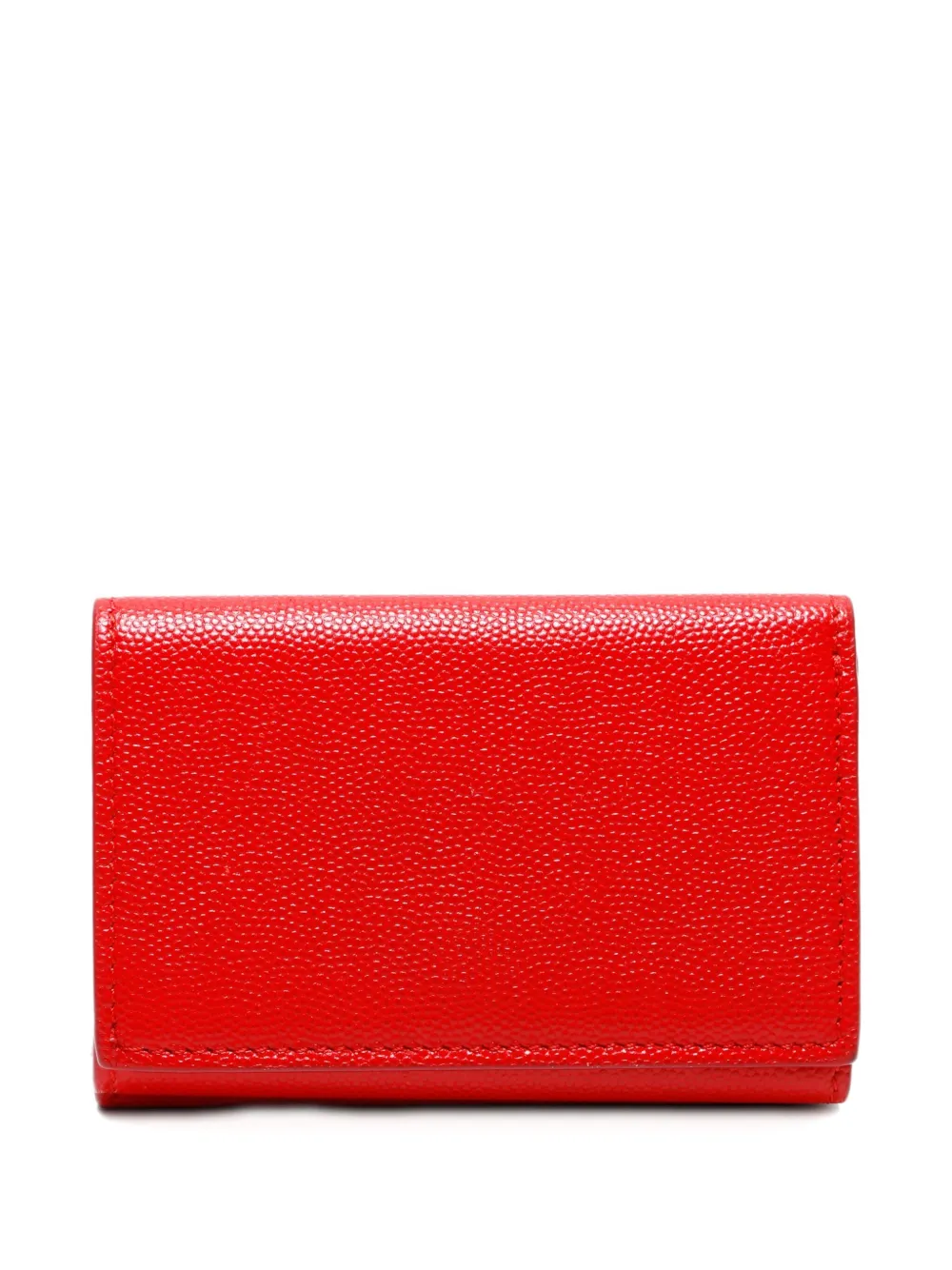Pre-owned Burberry 2000-2020s Tb Monogram Leather Wallet In Red