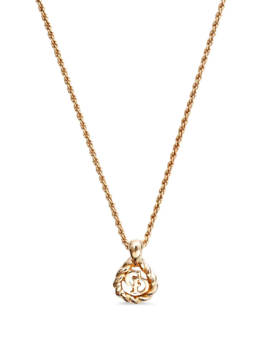 Christian Dior Pre-Owned 1970-1980 logo necklace | Image 2