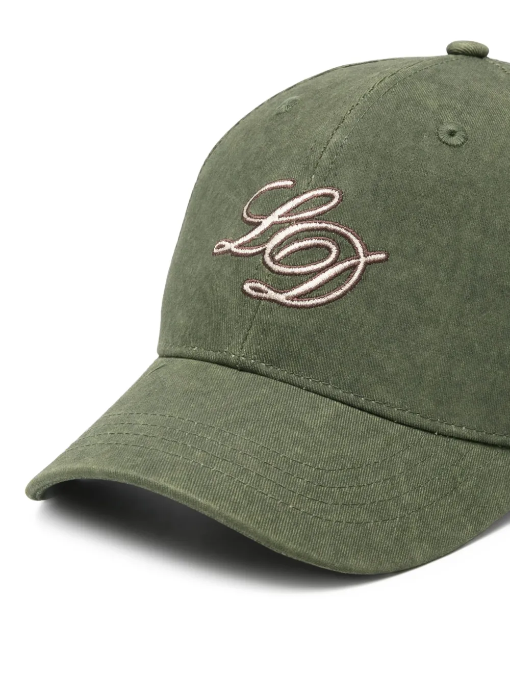 Les Deux Logo-embroidered Baseball Cap In Green