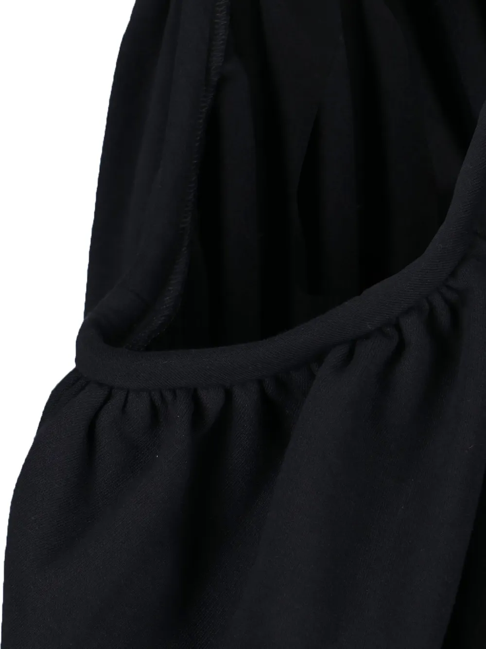 Duran Lantink Draped Neckline Maxi Dress In Black